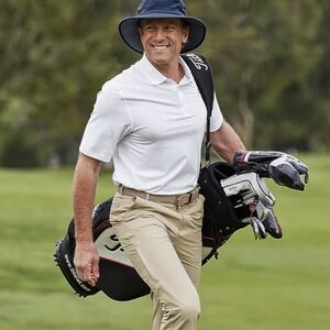 Coolibar Marco Polo Summer Casual Pants UPF 50+ Tan Mens 36